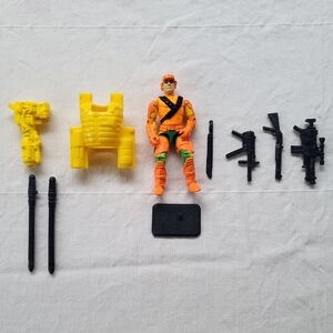 Vintage GI Joe Mega Marines Clutch Action Figure 1993 w/ Missle Launcher & Armor